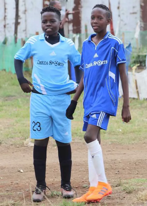 Jerome with friend and teamate, Lulu